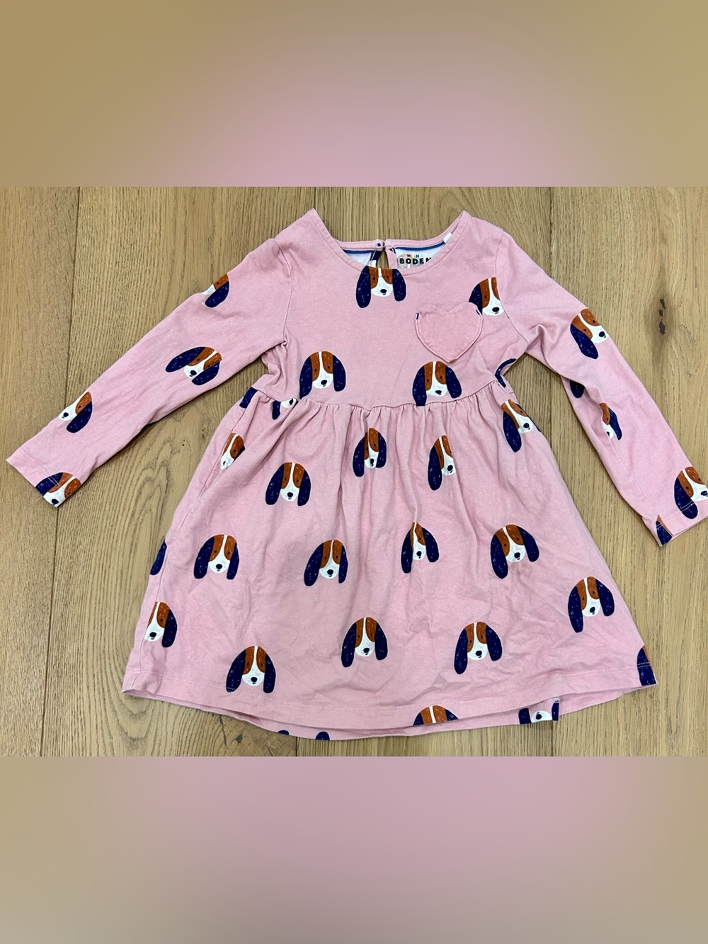Mini Boden Puppy Print Dress